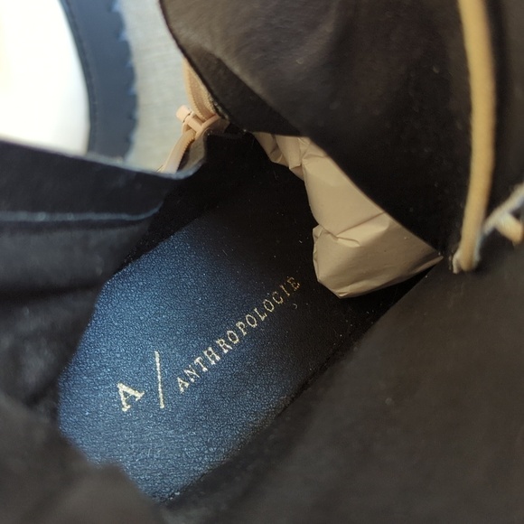 Maeve Patent Leather Combat Boots Lace Up Cream Size 37 US 6.5 - Picture 6 of 14